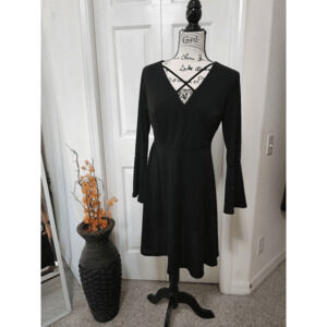 Ashley Graham Beyond Black Criss Cross Dress Size 6